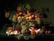 Severin Roesen Still Life with Fruit oil painting reproduction